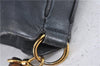 Authentic GUCCI Bamboo 2Way Shoulder Bag Purse Leather 0011577 Black Junk 3662C