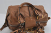 Authentic Chloe Paddington Leather 2Way Shoulder Hand Bag Purse Brown 3662I