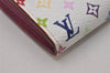 Auth Louis Vuitton Monogram Multicolor Portefeuille Sarah Wallet M93745 LV 3664I