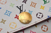 Auth Louis Vuitton Monogram Multicolor Portefeuille Sarah Wallet M93745 LV 3664I