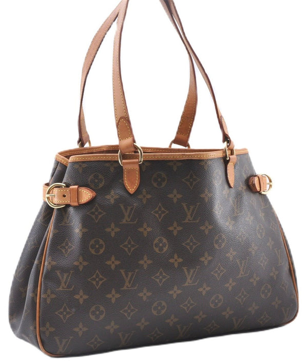 Authentic Louis Vuitton Monogram Batignolles Horizontal Tote Bag M51154 LV 3665F