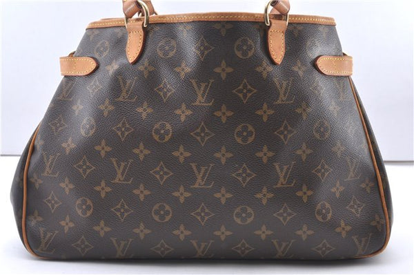 Authentic Louis Vuitton Monogram Batignolles Horizontal Tote Bag M51154 LV 3665F