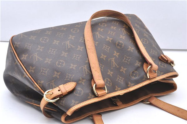 Authentic Louis Vuitton Monogram Batignolles Horizontal Tote Bag M51154 LV 3665F
