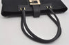 Authentic GUCCI Vintage Shoulder Tote Bag Canvas Leather 0021109 Black 3665I