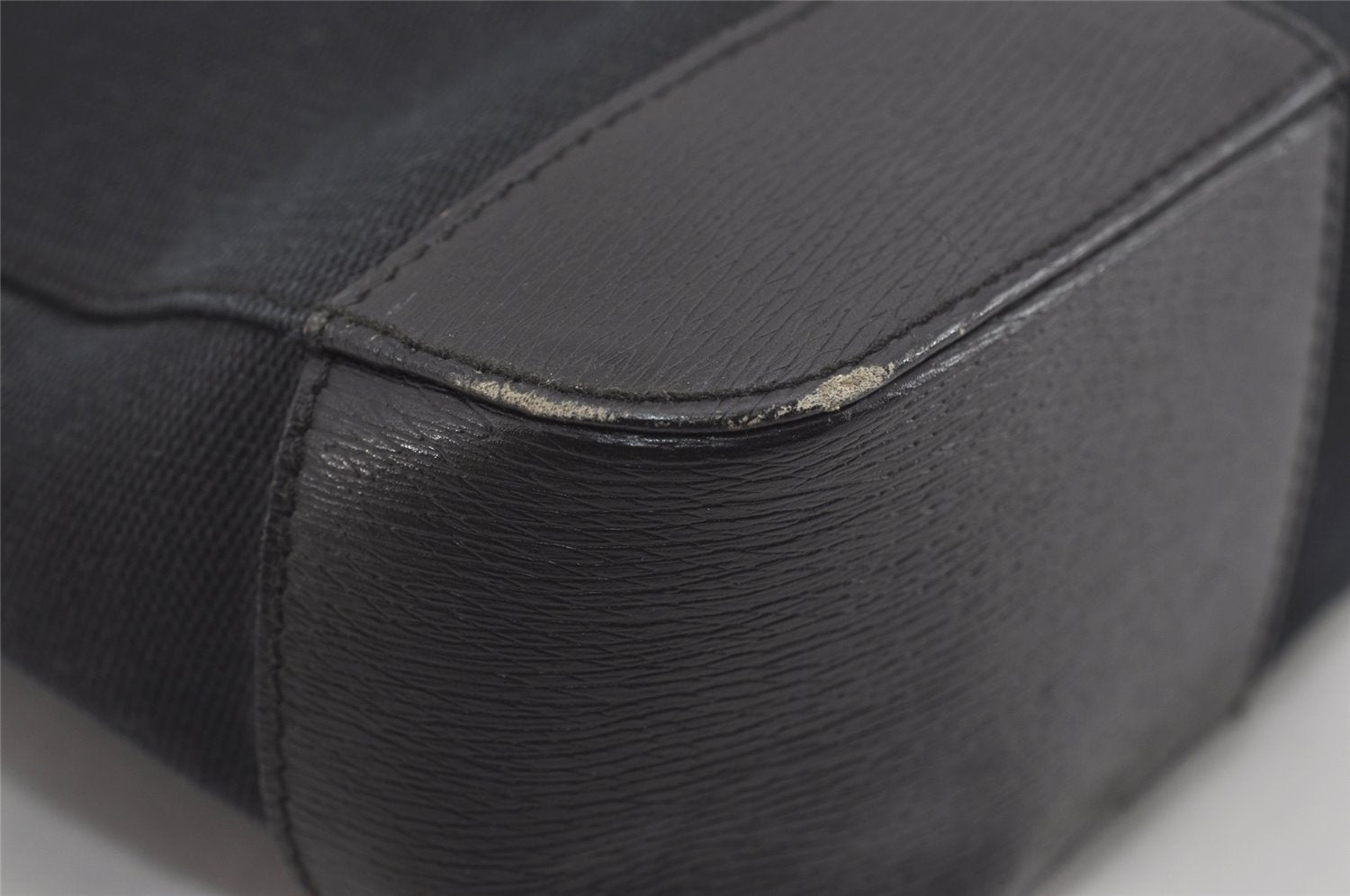 Authentic GUCCI Vintage Shoulder Tote Bag Canvas Leather 0021109 Black 3665I