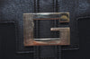 Authentic GUCCI Vintage Shoulder Tote Bag Canvas Leather 0021109 Black 3665I