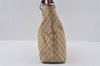 Authentic GUCCI Eclipse Shoulder Tote Bag GG Canvas Leather 120840 Beige 3666I