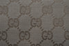 Authentic GUCCI Eclipse Shoulder Tote Bag GG Canvas Leather 120840 Beige 3666I