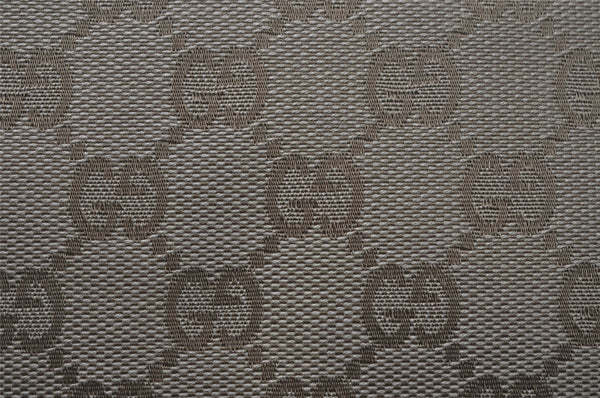 Authentic GUCCI Eclipse Shoulder Tote Bag GG Canvas Leather 120840 Beige 3666I