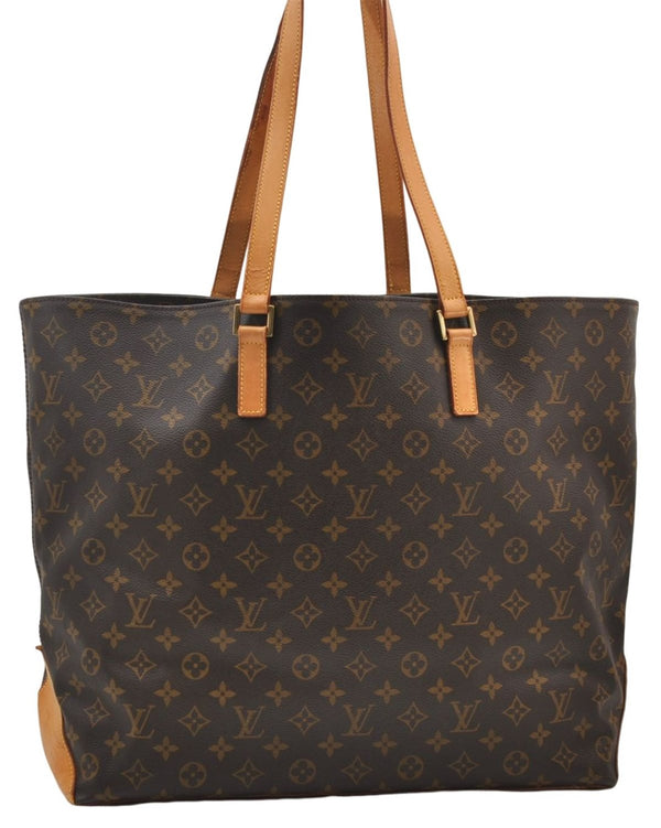 Authentic Louis Vuitton Monogram Cabas Alto Tote Bag M51152 LV 3668E
