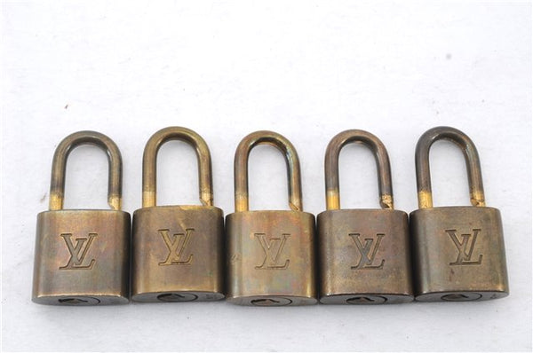 Authentic LOUIS VUITTON Padlock Gold 10Set LV 3669C