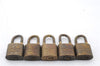 Authentic LOUIS VUITTON Padlock Gold 10Set LV 3669C