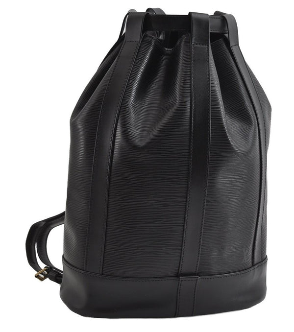 Authentic Louis Vuitton Epi Randonnee PM Shoulder Bag Black M52352 LV 3669I
