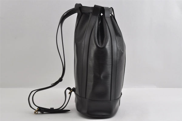 Authentic Louis Vuitton Epi Randonnee PM Shoulder Bag Black M52352 LV 3669I