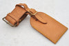 Authentic Louis Vuitton Name tag Handle Holder Beige 10Set LV 3675I