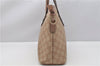 Authentic GUCCI 2Way Shoulder Hand Bag GG PVC Leather 353440 Beige Pink 3676F