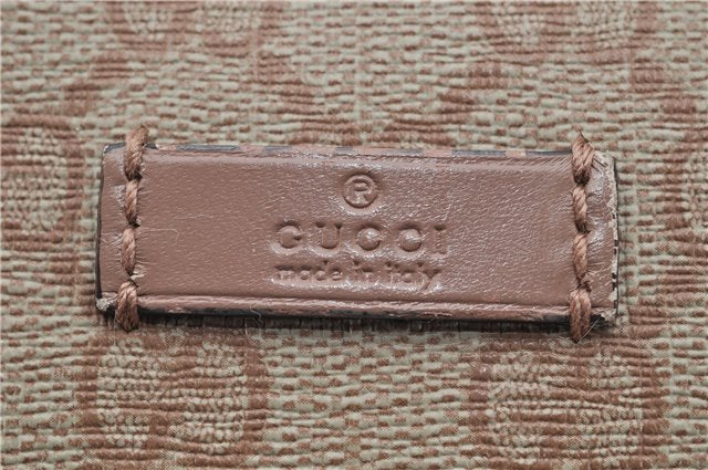 Authentic GUCCI 2Way Shoulder Hand Bag GG PVC Leather 353440 Beige Pink 3676F