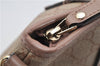 Authentic GUCCI 2Way Shoulder Hand Bag GG PVC Leather 353440 Beige Pink 3676F