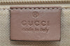 Authentic GUCCI 2Way Shoulder Hand Bag GG PVC Leather 353440 Beige Pink 3676F