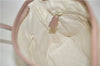 Authentic GUCCI 2Way Shoulder Hand Bag GG PVC Leather 353440 Beige Pink 3676F