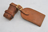 Authentic Louis Vuitton Name tag Handle Holder Beige 10Set LV 3677I