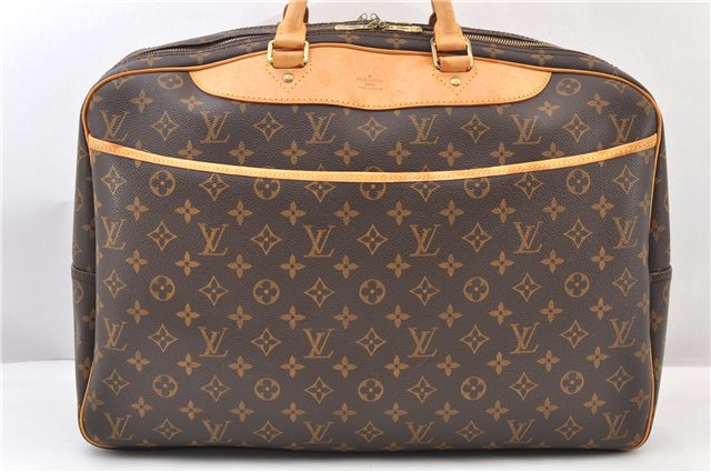 Authentic Louis Vuitton Monogram Alize 24 Heures Boston Hand Bag M41399 LV 3680F