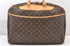Authentic Louis Vuitton Monogram Alize 24 Heures Boston Hand Bag M41399 LV 3680F