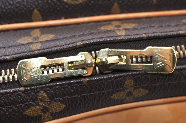 Authentic Louis Vuitton Monogram Alize 24 Heures Boston Hand Bag M41399 LV 3680F