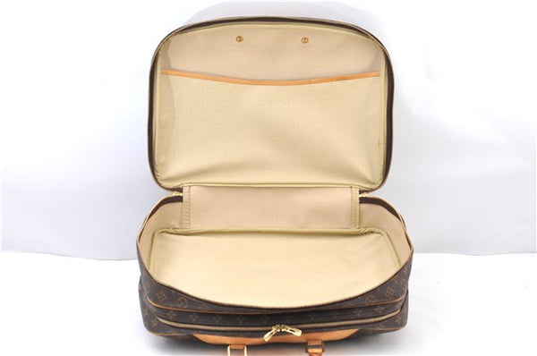 Authentic Louis Vuitton Monogram Alize 24 Heures Boston Hand Bag M41399 LV 3680F