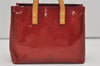 Authentic Louis Vuitton Vernis Reade PM Hand Bag Red M91088 LV 3681I