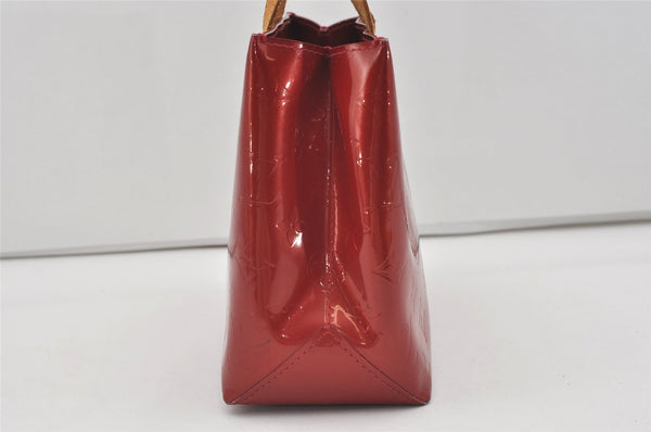 Authentic Louis Vuitton Vernis Reade PM Hand Bag Red M91088 LV 3681I