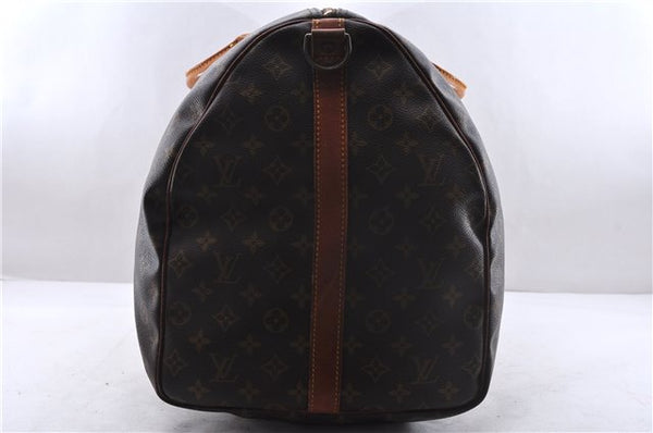 Authentic Louis Vuitton Monogram Keepall Bandouliere 60 M41412 Boston Bag 3686E