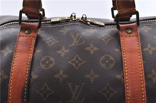 Authentic Louis Vuitton Monogram Keepall Bandouliere 60 M41412 Boston Bag 3686E