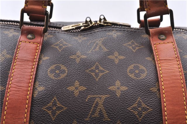 Authentic Louis Vuitton Monogram Keepall Bandouliere 60 M41412 Boston Bag 3686E