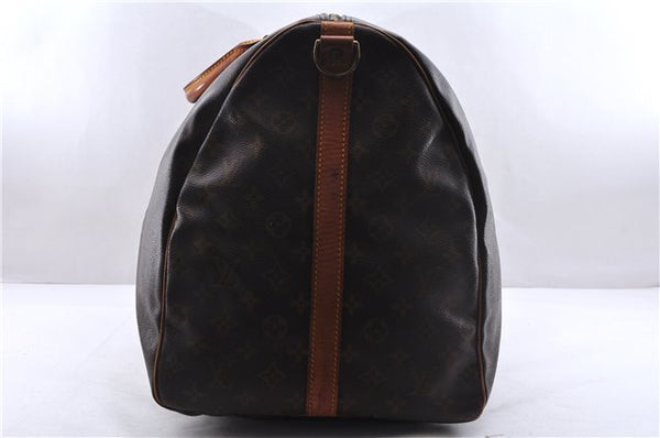 Auth Louis Vuitton Monogram Keepall Bandouliere 60 Boston Bag M41412 LV 3687E