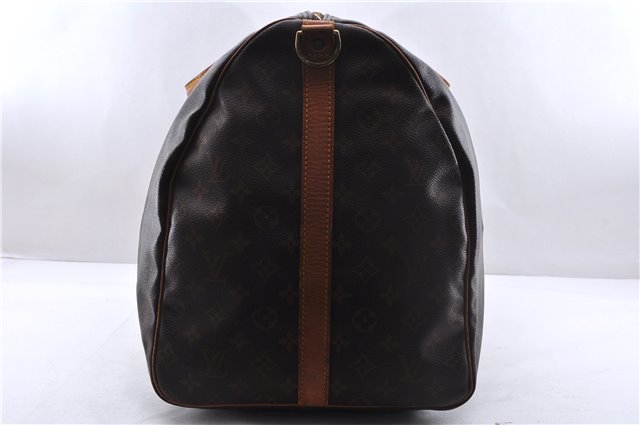 Auth Louis Vuitton Monogram Keepall Bandouliere 60 Boston Bag M41412 LV 3687E
