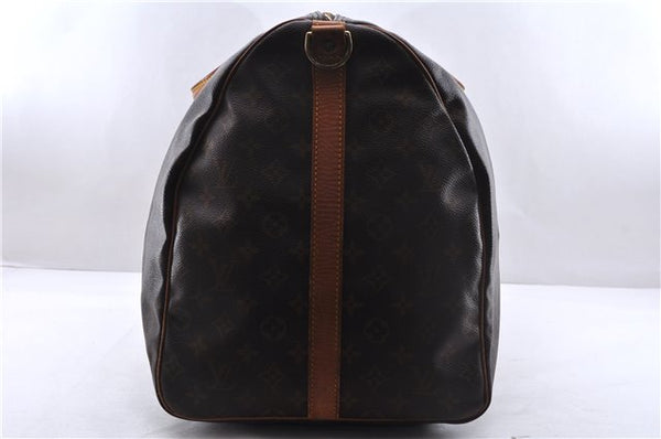 Auth Louis Vuitton Monogram Keepall Bandouliere 60 Boston Bag M41412 LV 3687E