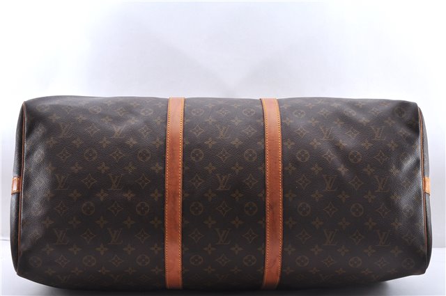 Auth Louis Vuitton Monogram Keepall Bandouliere 60 Boston Bag M41412 LV 3687E
