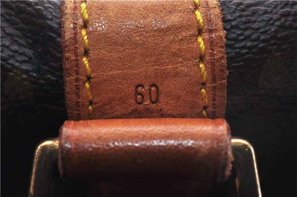 Auth Louis Vuitton Monogram Keepall Bandouliere 60 Boston Bag M41412 LV 3687E