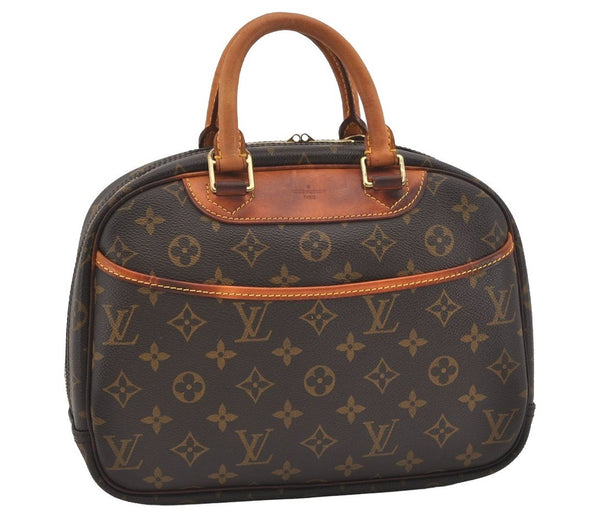 Authentic Louis Vuitton Monogram Trouville Hand Bag Purse M42228 LV 3687I