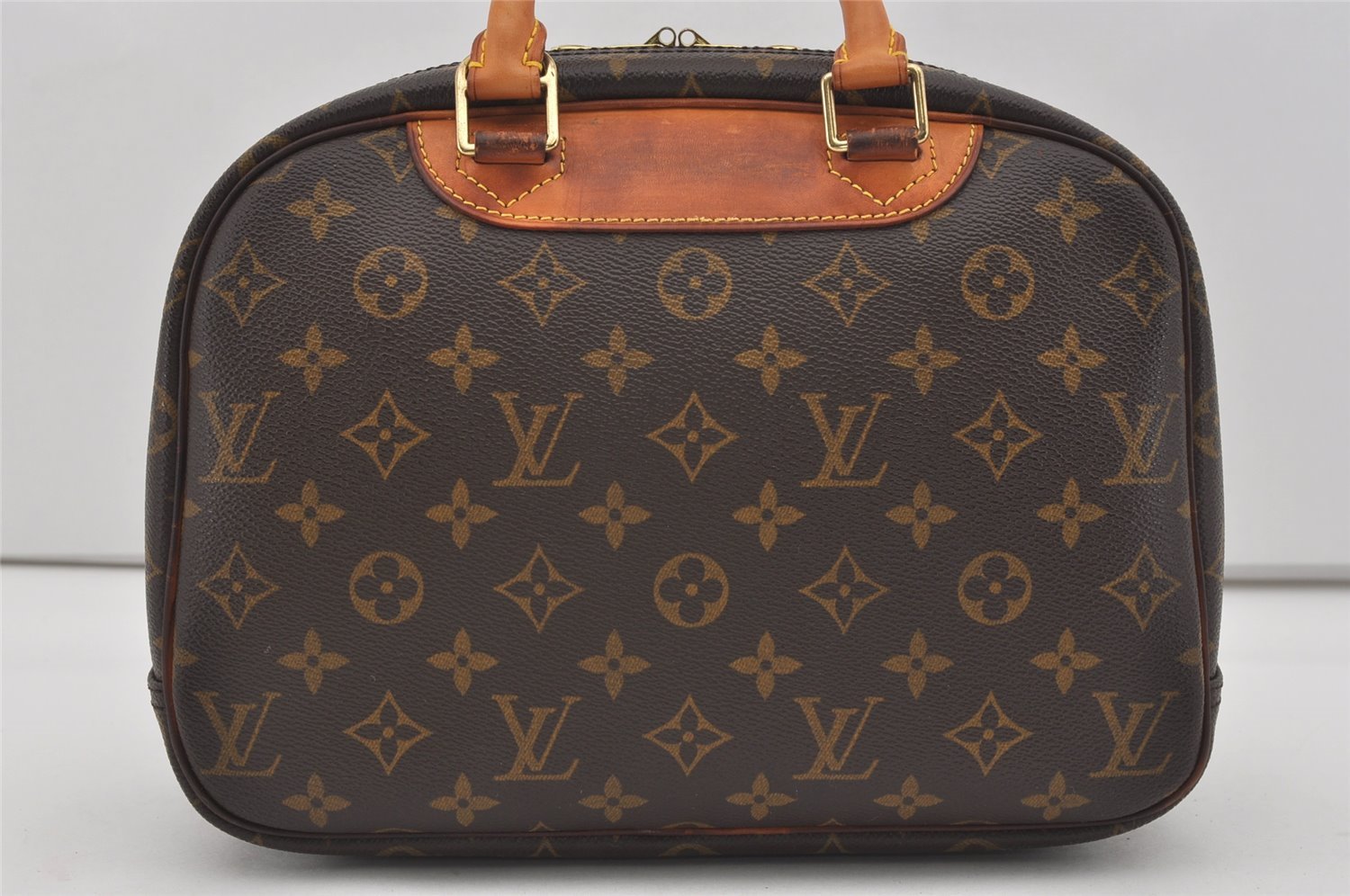 Authentic Louis Vuitton Monogram Trouville Hand Bag Purse M42228 LV 3687I