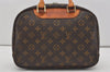 Authentic Louis Vuitton Monogram Trouville Hand Bag Purse M42228 LV 3687I