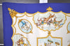 Authentic HERMES Carre 90 Scarf "LES CHEVAUX DES MOGHOLS" Silk Blue 3689I