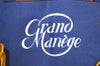 Authentic HERMES Carre 90 Scarf "Grand Manege" Silk Navy 3690I