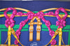 Authentic HERMES Carre 90 Scarf "Grand Manege" Silk Navy 3690I