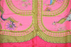 Authentic HERMES Carre 90 Scarf "VOITURES PANIERS" Silk Pink 3691F