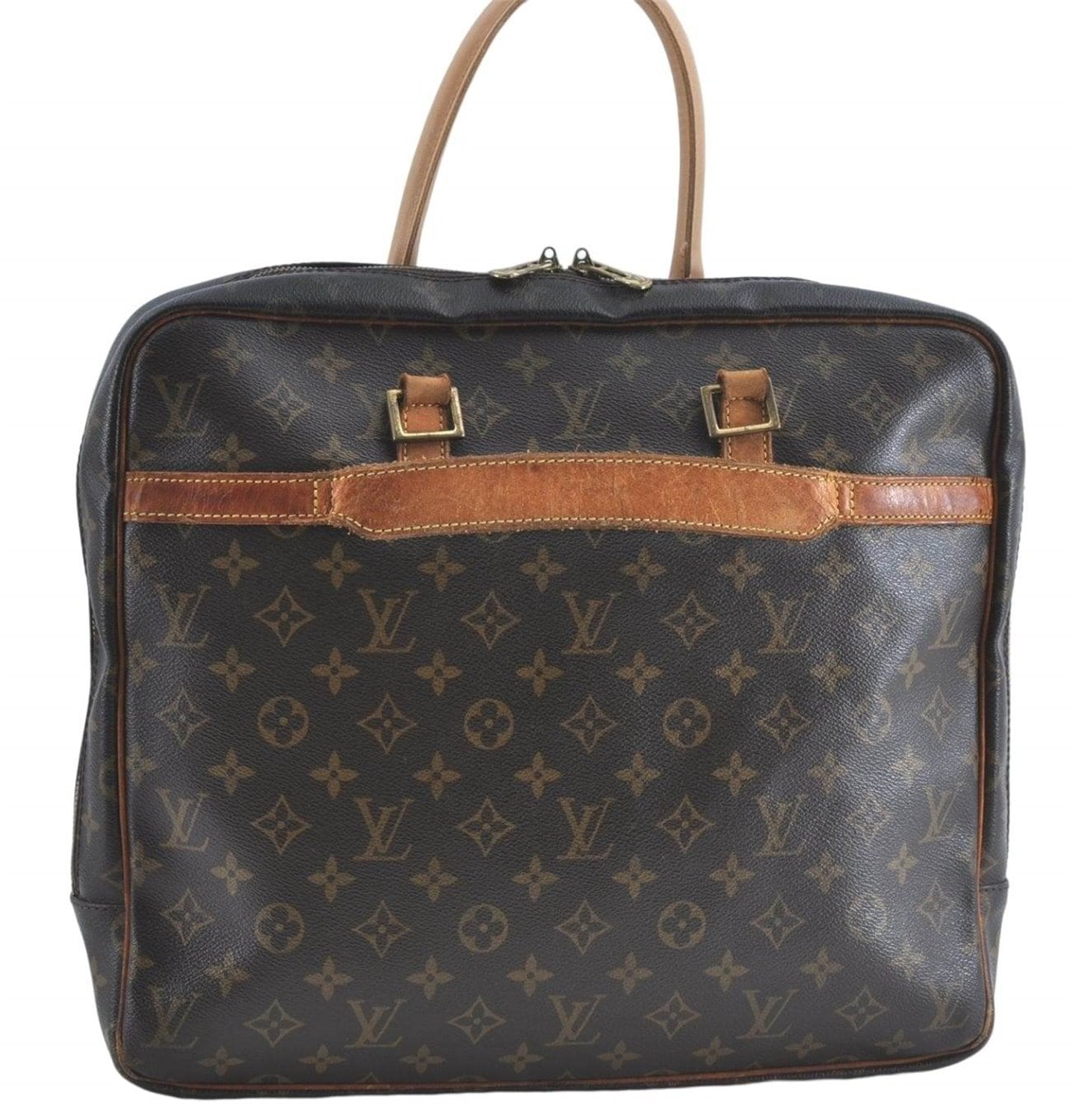 Auth Louis Vuitton Monogram Porte Documents Pegase Briefcase M53343 Junk 3694B