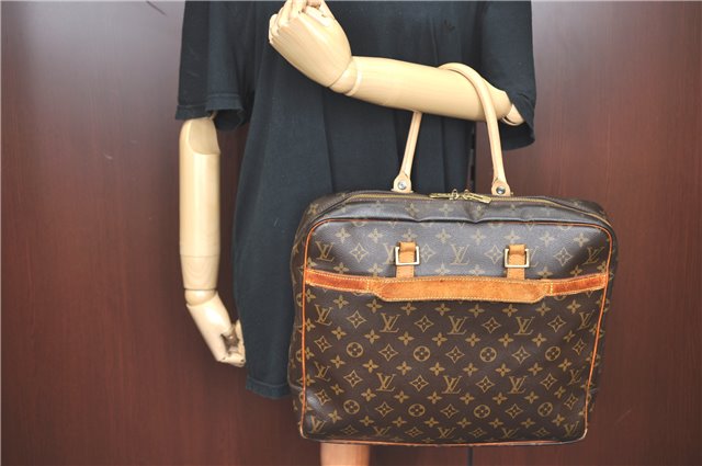 Auth Louis Vuitton Monogram Porte Documents Pegase Briefcase M53343 Junk 3694B