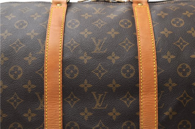 Authentic Louis Vuitton Monogram Keepall 55 Travel Boston Bag M41424 LV 3695F