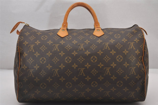 Authentic Louis Vuitton Monogram Speedy 40 Hand Boston Bag M41522 LV 3695I